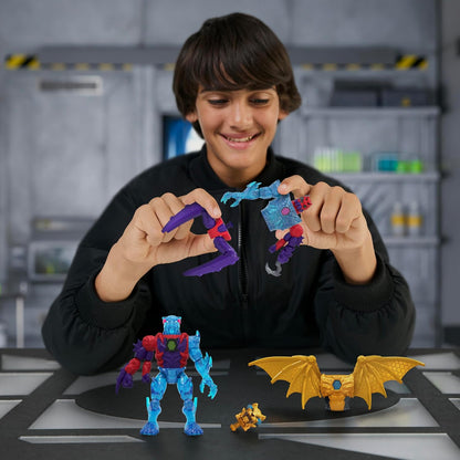 MRBEAST LAB Hybrids Multi Pack, Reveal Different Hybrid Parts to Create 2 Mix & Match Action Figures