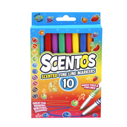 Scentos Scented Fine Line Markers 10(pack of 12)