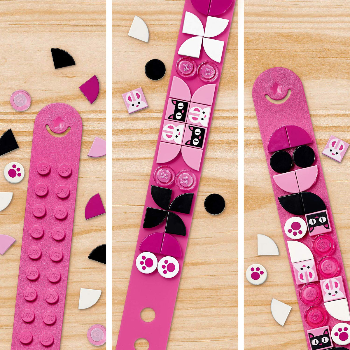 LEGO DOTS 41901 Funky Animals Bracelet DIY Jewellery Craft Set, 33 Pieces, Ages 6+