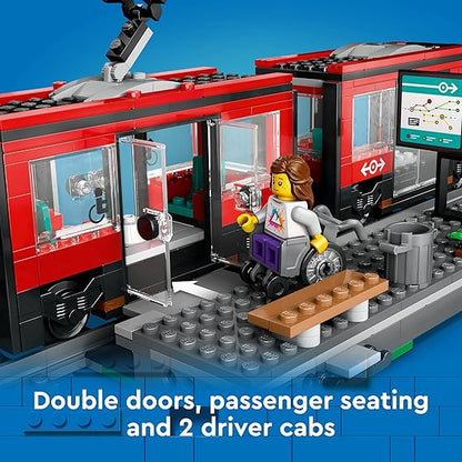 LEGO City Downtown Streetcar and Station Playset 60423