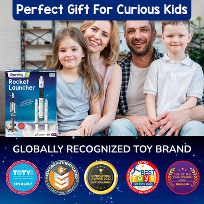 Smartivity DIY Rocket Launcher Kit for Kids 6, 7, 8, 9, 10, 11, 12 Years Old | Build Your Own Rocket and Launcher | Birthday Gift for Smart Kids | DIY Science Toy for Boys & Girls 6-12 Year(PACK OF 6)