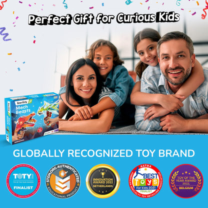 Smartivity 2in1 Animals I Dragon & Flying Dinosaur I Toys for Kids 6-12 Years Old | Birthday Gifts for Boys & Girls| DIY Science Toy for Kids 6,7,8,9,10,11,12 I STEM Educational Game(PACK OF 6)