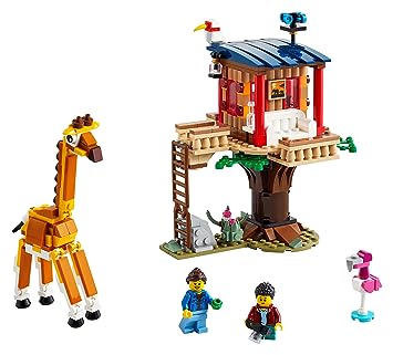 LEGO Creator 3in1 Safari Wildlife Tree House 31116 Building Kit (397 Pieces)