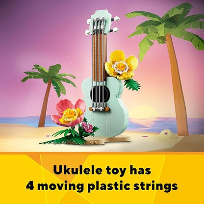 LEGO Creator Tropical Ukulele Set with Surfboard and Dolphin Toy 31156