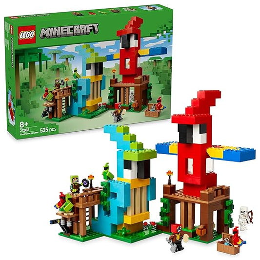 LEGO Minecraft The Parrot Houses, Buildable Video-Game Set 21282
