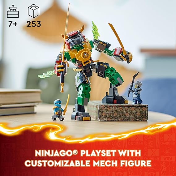 LEGO NINJAGO Lloyd’s Elemental Power Mech Action Figure Toy 71817