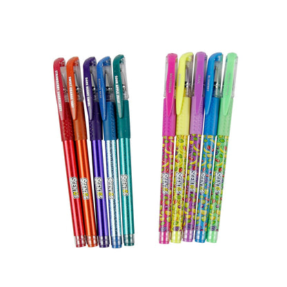 Scentos Scented Non-Toxic Neon Gel Pens (PACK OF 12)