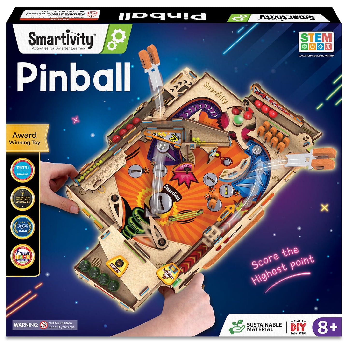 Smartivity Pinball Machine STEM DIY Fun Toy, Educational & Construction based Activity Game Kit for Kids 8 to 14, Best Gift for Boys & Girls(PACK OF 6)