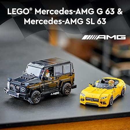 LEGO Speed Champions Mercedes-AMG G 63 & Mercedes-AMG SL 63 76924 Building Blocks Toys for 10+ Gift for Boys and Girls