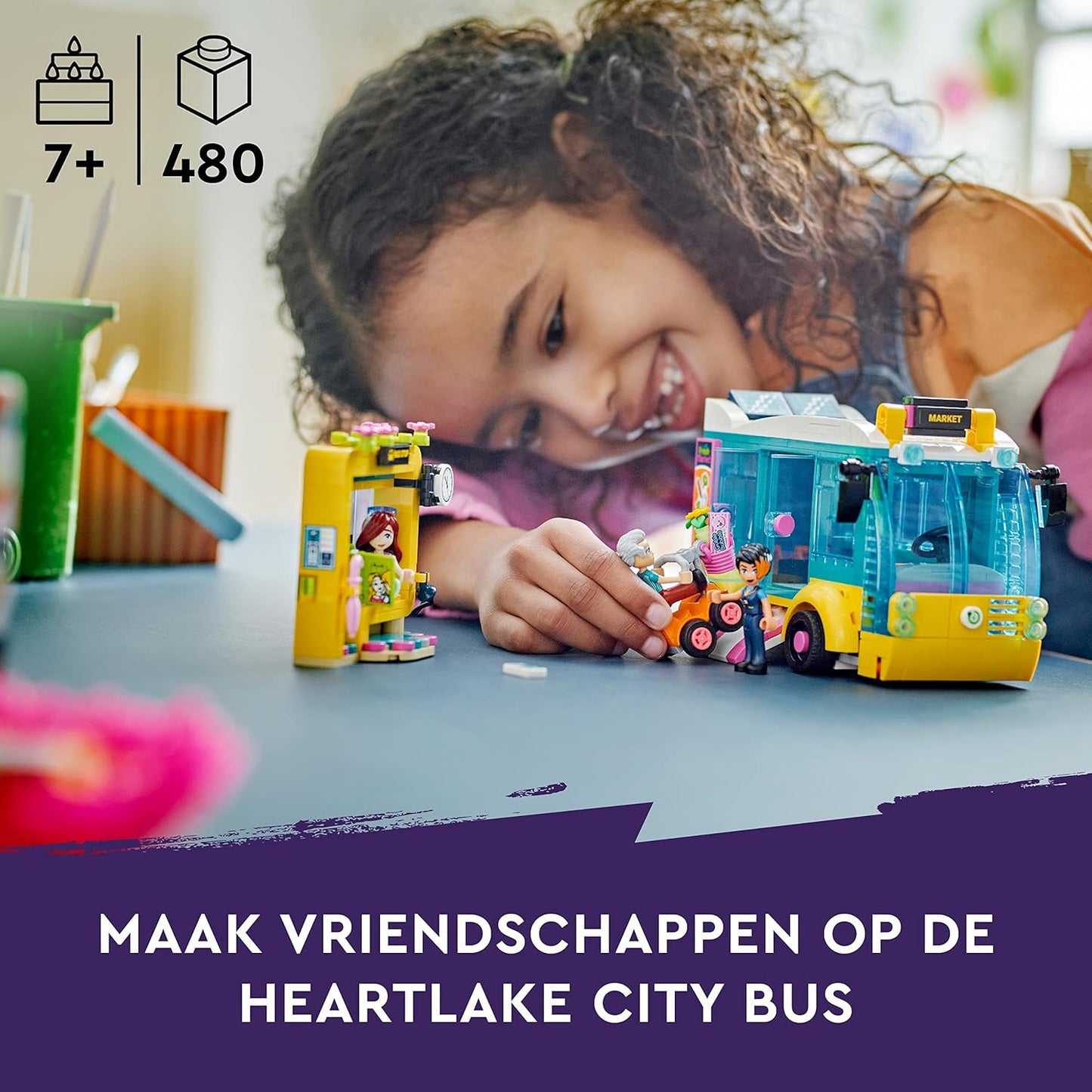 LEGO Friends Heartlake City Bus 41759 Building Toy Set (480 Pieces)