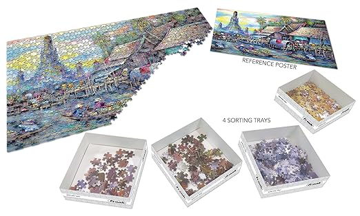 Frank Floating Market Jigsaw Puzzle (1000 Pieces) for Adults