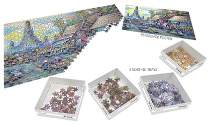 Frank Floating Market Jigsaw Puzzle (1000 Pieces) for Adults