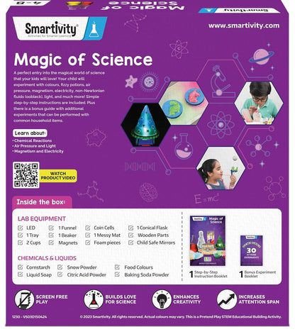 Smartivity Magic Science Kit for Kids Ages 4-6-8 Years | Birthday Gifts for Boys & Girls | 50+ Amazing Science Experiments I Educational Toy for Kids Age 4,5,6,7,8 Year Old(PACK OF 6)