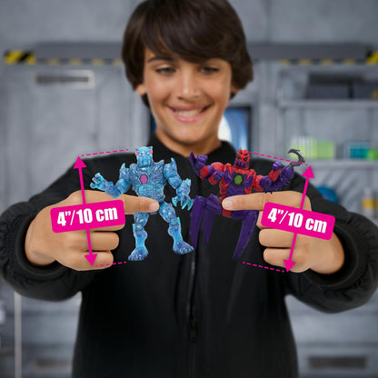 MRBEAST LAB Hybrids Multi Pack, Reveal Different Hybrid Parts to Create 2 Mix & Match Action Figures