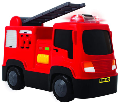 Giggles Giggles, Fire Engine, Multicolour Vehicle With Lights And Sounds, Develops Motor Skills , 12 Months & Above, Infant And Preschool Toys (PACK OF 6)