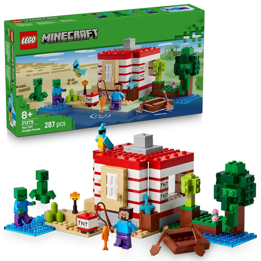 LEGO Minecraft 21275 The TNT Jungle Trap Building Set