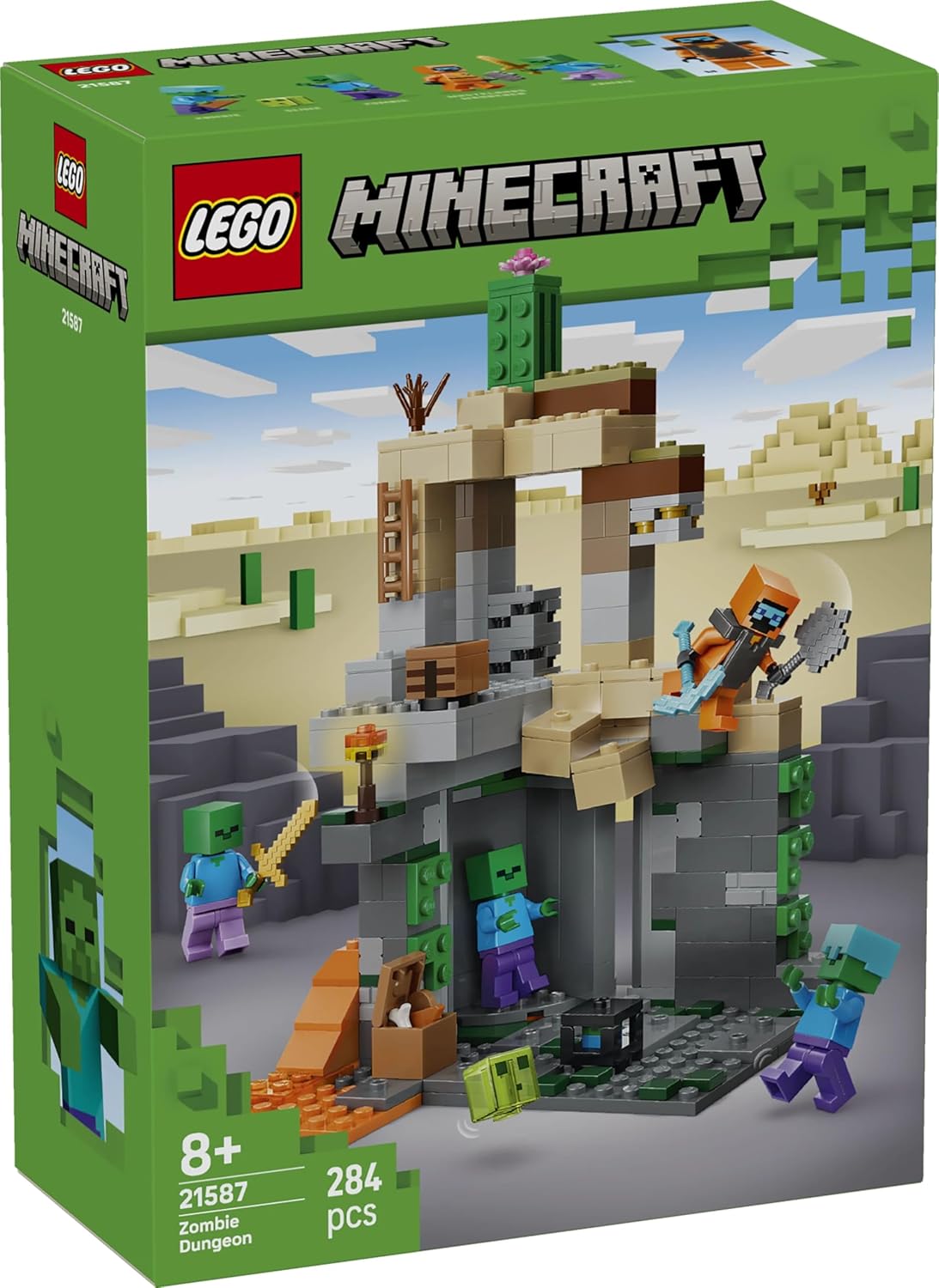 LEGO Minecraft Zombie Dungeon - Pretend Play Building Toy  21587