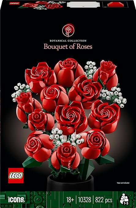 LEGO Icons Bouquet of Roses Building Set 10328 (822 Pieces)