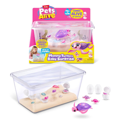 ZURU Pets Alive Turtle Surprise Robot – Interactive Electronic Turtle Toy for Kids