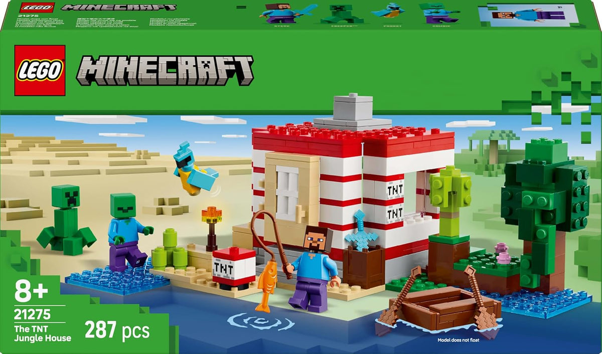 LEGO Minecraft 21275 The TNT Jungle Trap Building Set