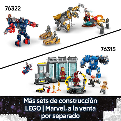 LEGO Marvel Iron Man & War Machine vs. Hammer Drones Building Toy 76320 Building Blocks Toys for 7+ Gift for Boys and Girls