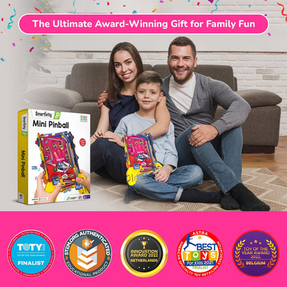 Smartivity Mini Pinball Game for Kids Ages 6-7-8-9-10-11-12 Years | Build Your Own Hand-Held Pinball I Birthday Gift for Boys & Girls | DIY Toy for Kids 6-12 Years Old IScreen Free Play(PACK OF 6)