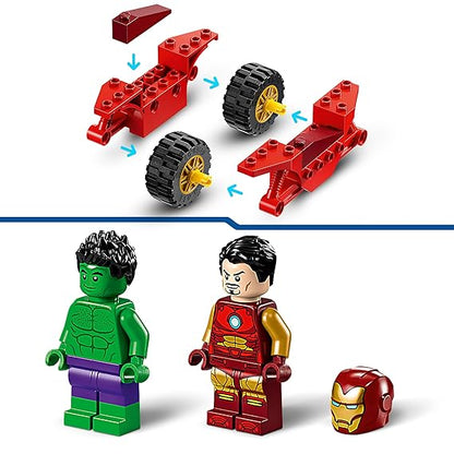 LEGO Marvel Iron Man with Bike and The Hulk  76287