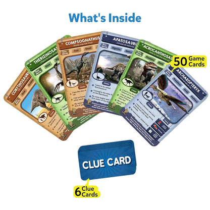 Skillmatics Guess in 10 Dinosaurs, Perfect for Boys, Girls, Kids, and Families Who Love Card Games, Toys, Travel Games, Gifts for Ages 8, 9, 10 & Up(PACK OF 5)