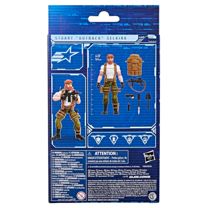 G.I. Joe Classified Series Stuart Outback Selkirk Action Figure 63 Collectible Premium Toy with Accessories 6-Inch-Scale Custom Package Art