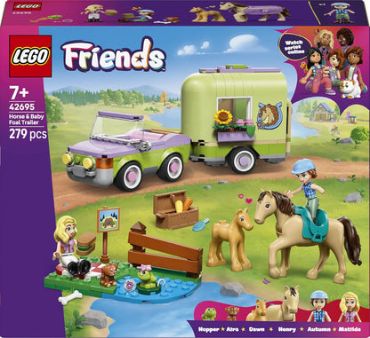 LEGO Friends Horse & Baby Foal Trailer Toy  42695