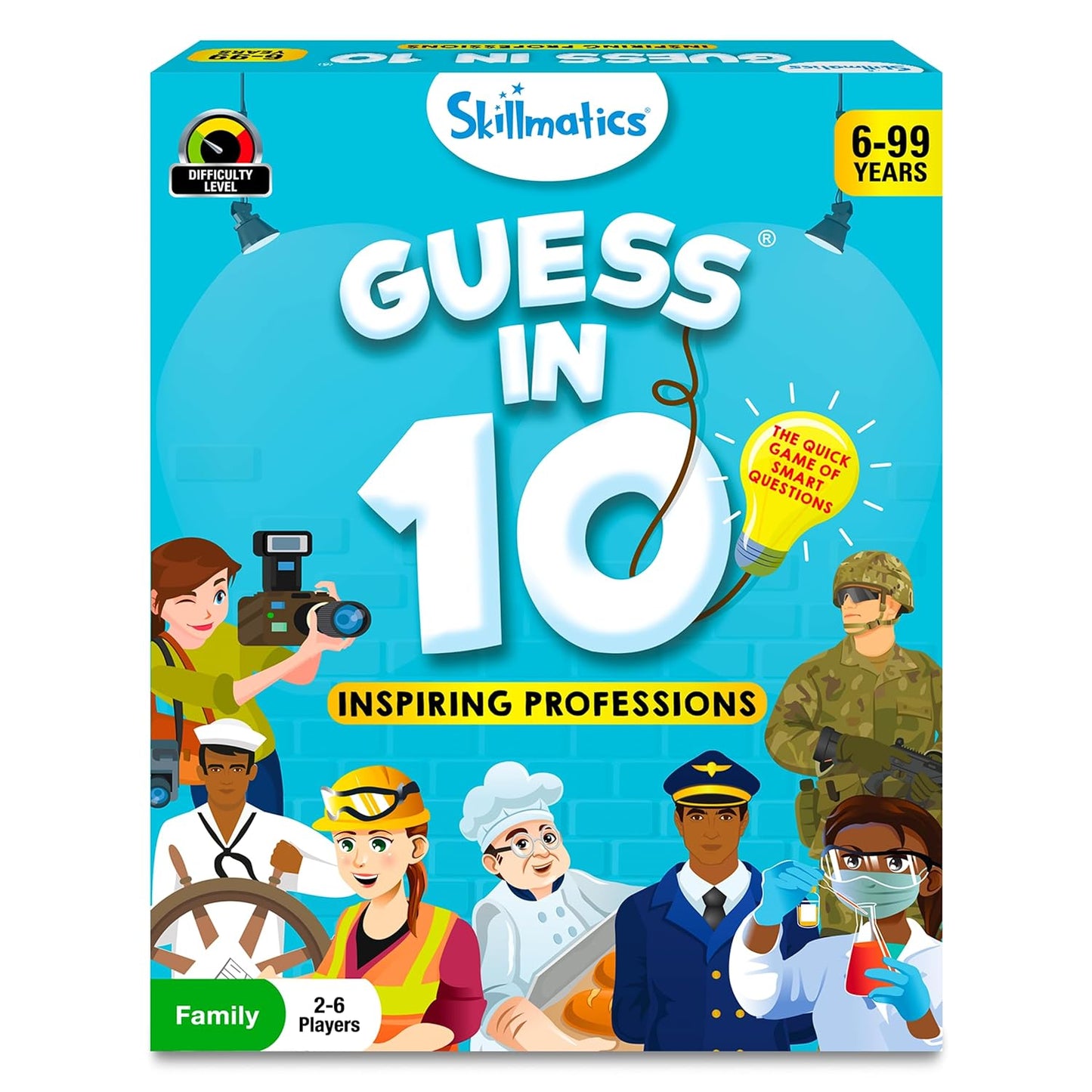 Skillmatics Card Game - Guess in 10 Inspiring Professions, Gifts for 6 Year Olds and Up, Quick Game of Smart Questions, Fun Family Game(PACK OF 5)