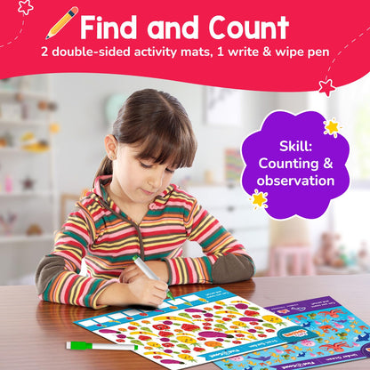Smartivity 5-in-1 Montessori Play Box Kids 4-6 Years | 5 Educational Activities Kit Birthday Gift for Boys & Girls I Brain Boosting Toy I Builds Vocabulary, Matching, Counting Skils 4,5,6 Years Old(PACK OF 6)