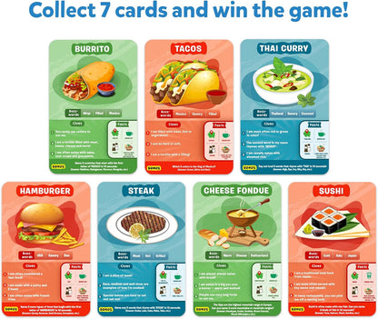 Skillmatics Guess in 10 Foods Around the World, Card Game for Boys, Girls, and Kids Who Love Educational Travel Toys, Board Games, Geography and History, Gifts for Ages 8, 9, 10 and Up(PACK OF 5)