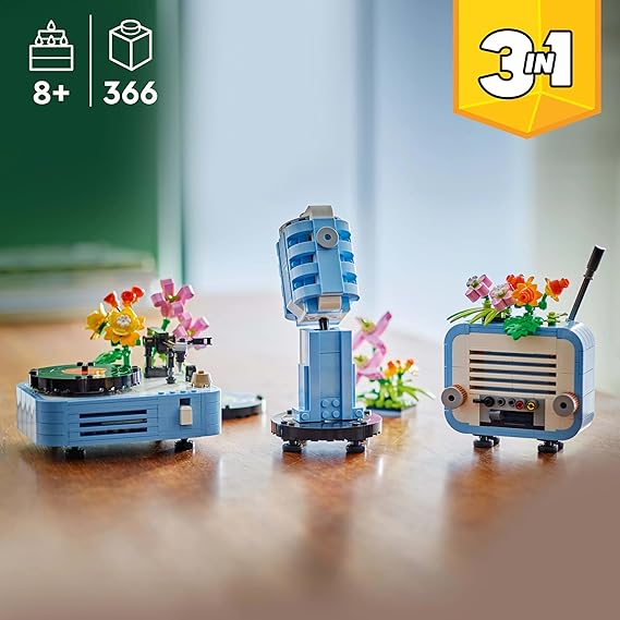 LEGO Creator 3in1 Record Player with Flowers Music Set 31172
