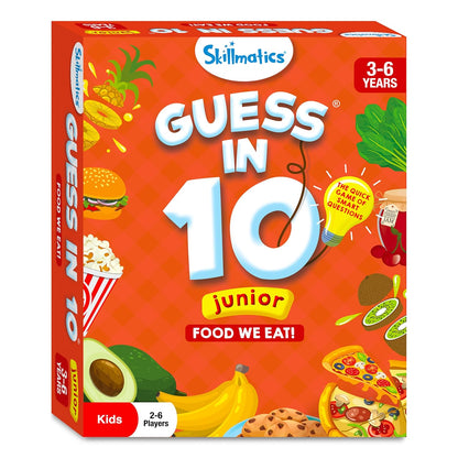 Skillmatics Card Game - Guess in 10 Junior Food We Eat, Quick Game of Smart Questions, Gifts & Fun Learning for Ages 3 to 6(pack of 5)