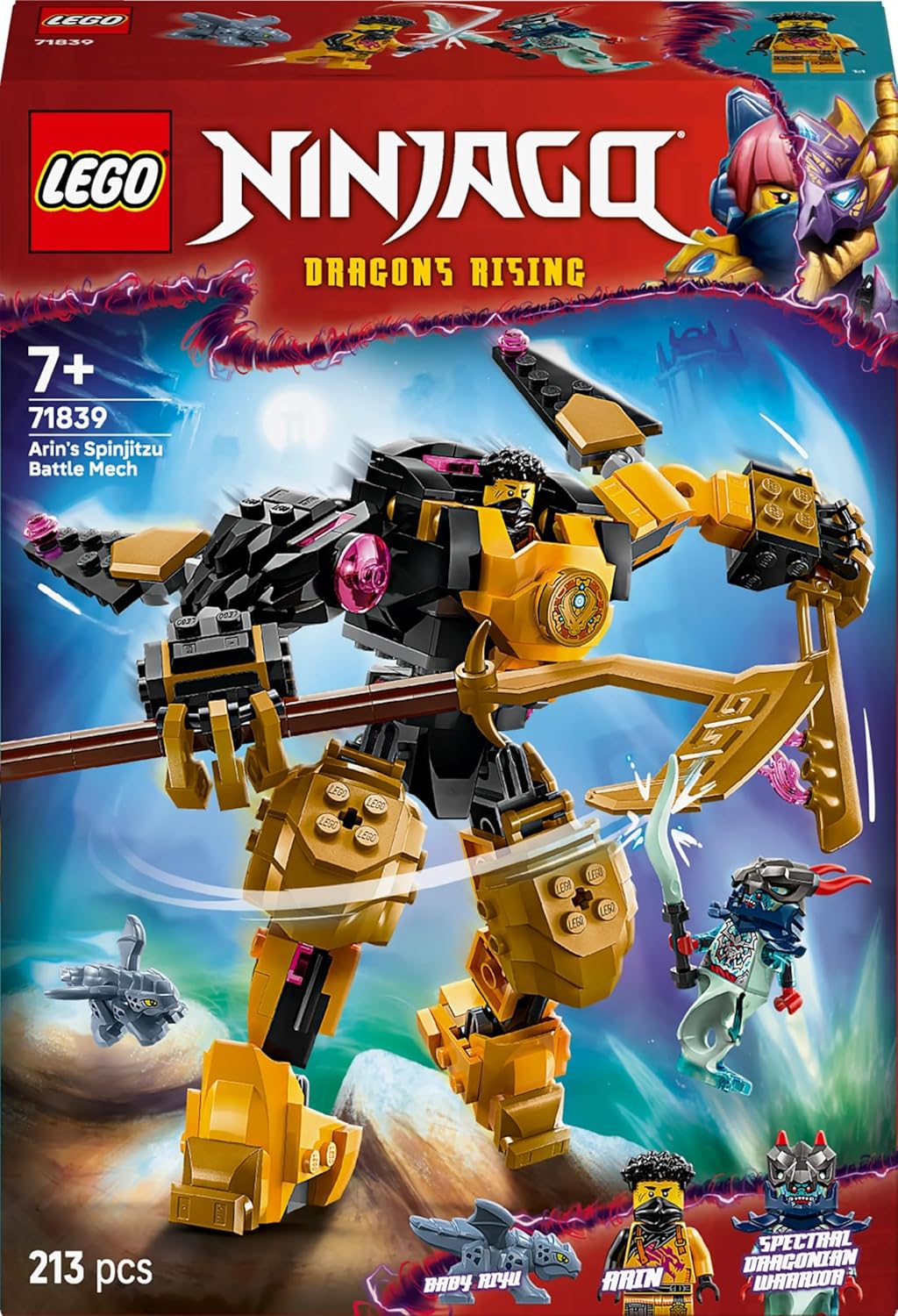LEGO NINJAGO Arin’s Spinjitzu Battle Mech Toy Set 71839