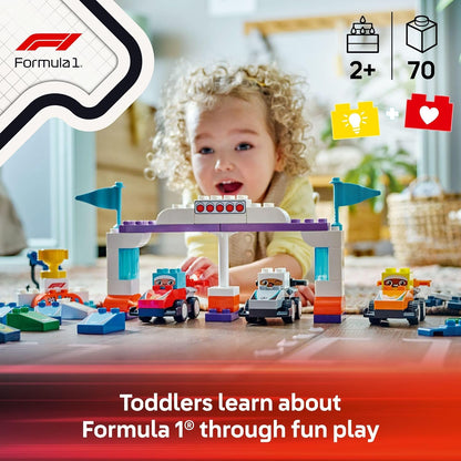 LEGO DUPLO Town F1 Team Race Cars & Drivers Building Toy Playset 10445
