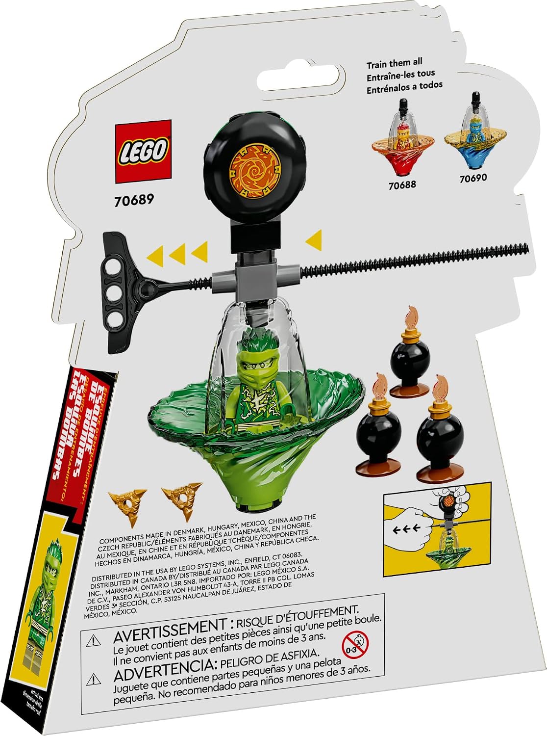 LEGO NINJAGO 70689 Lloyd’s Spinjitzu Ninja Training Spinner Set, 32 Pieces, 6+