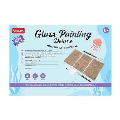 Handycrafts  Glass Painting Deluxe, DIY Kit, Art and Craft Set (PACK OF 6)