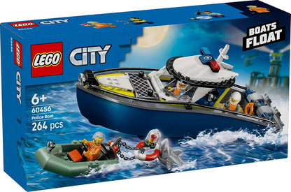 LEGO City 60456 Police Boat & Speedboat Chase Building Set