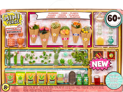 MGA's Miniverse Botanicals Collectibles, Mystery Blind Packaging, DIY Crafts, Resin Play, Mini Plants & Bouquets, Garden Themed Collectibles, 8+