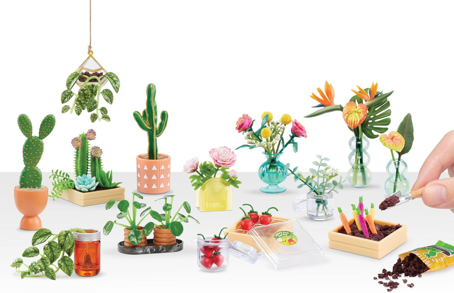 MGA's Miniverse Botanicals Collectibles, Mystery Blind Packaging, DIY Crafts, Resin Play, Mini Plants & Bouquets, Garden Themed Collectibles, 8+