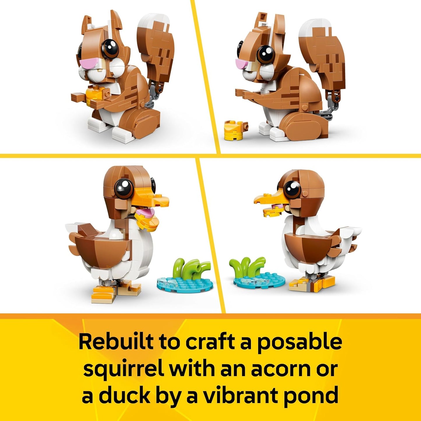 LEGO Creator 3in1 Cute Animals: Playful Puppy Dog Toy  31382