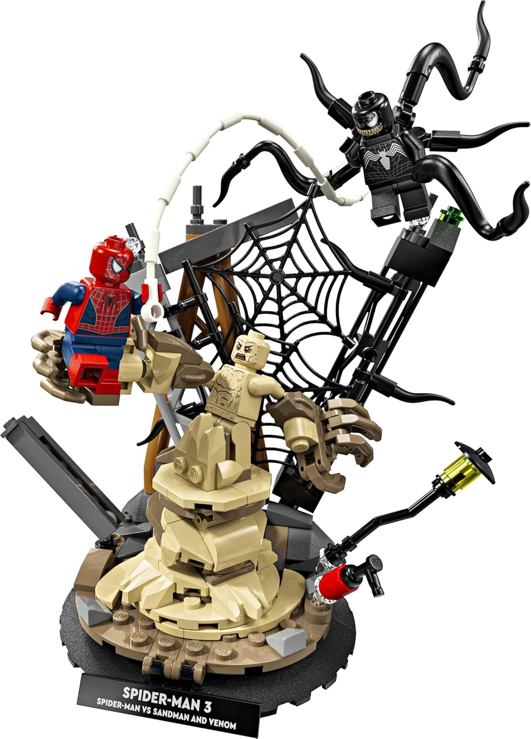 LEGO Marvel 76334 Epic Battle Spider-Man vs. Sandman Building Set, 201 Pieces, 9+