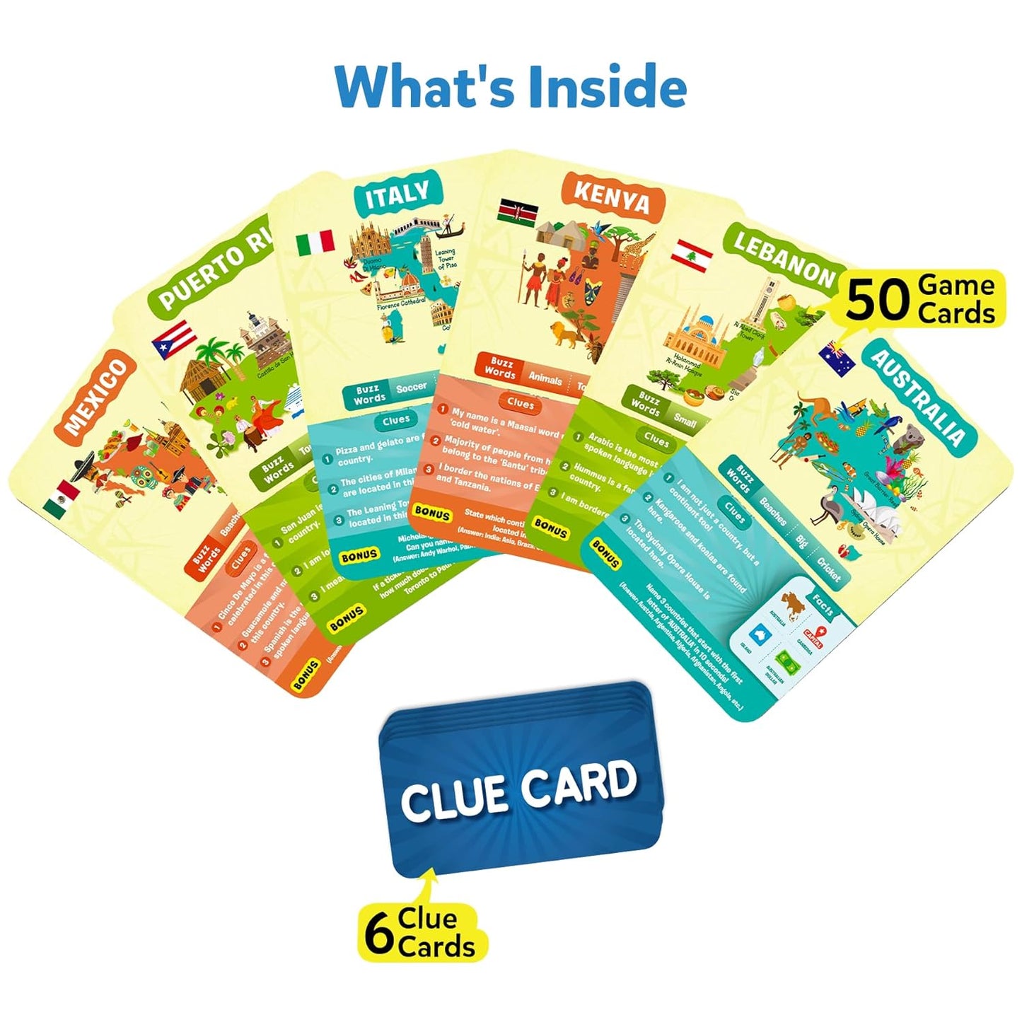 Skillmatics Guess in 10 Countries of the World, Perfect for Boys, Girls, Kids & Families Who Love Card Games, Educational Toys, Board Games, Trivia, Gifts for Ages 8, 9, 10 & Up(PACK OF 5)