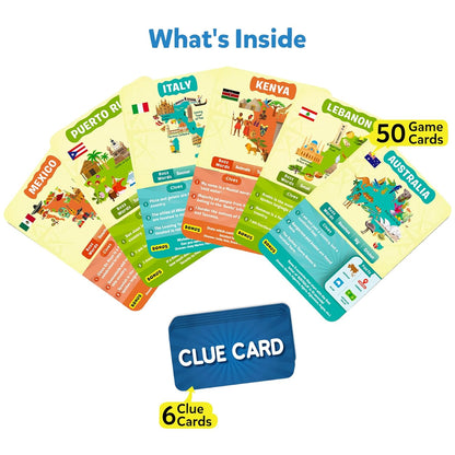 Skillmatics Guess in 10 Countries of the World, Perfect for Boys, Girls, Kids & Families Who Love Card Games, Educational Toys, Board Games, Trivia, Gifts for Ages 8, 9, 10 & Up(PACK OF 5)