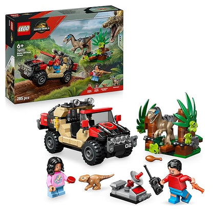 LEGO Jurassic World Raptor Off-Road Escape Velociraptor Toy Dinosaur 76972