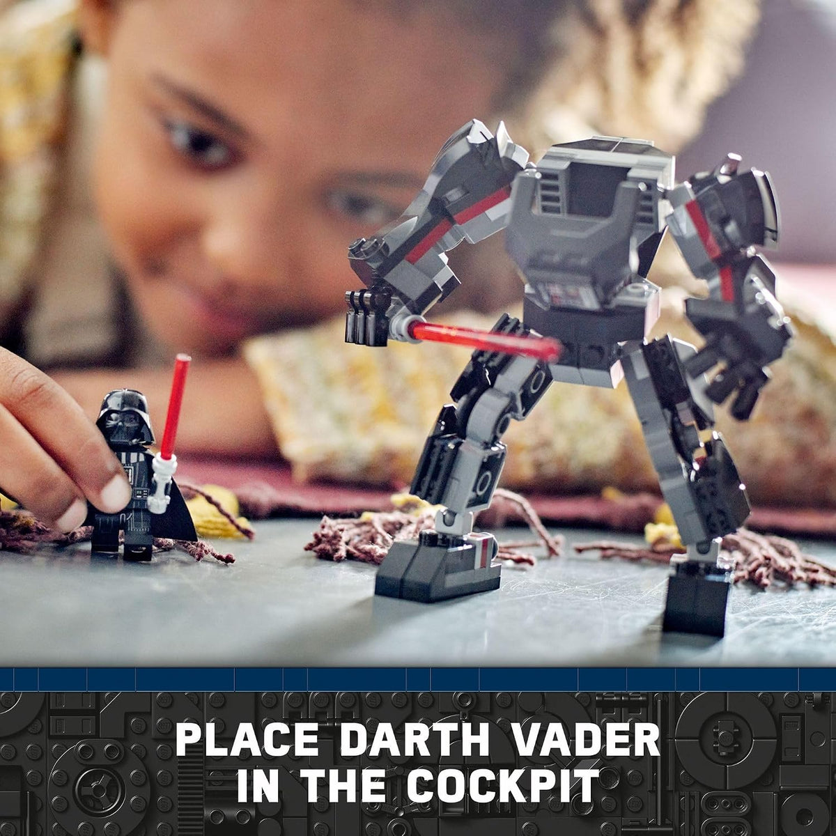 LEGO Star Wars 75368 Darth Vader Mech Building Set, 139 Pieces, 6+