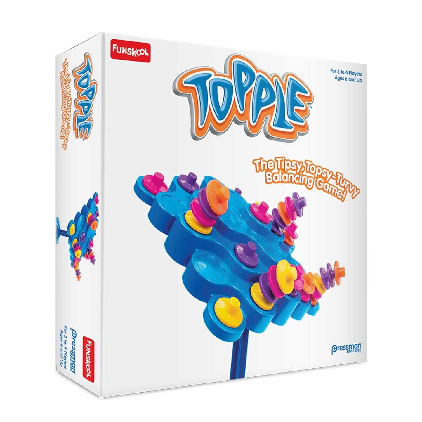 Original Topple, Strategy Game, Board Game for Kids (PACK OF 8)