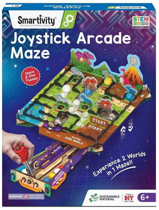 Smartivity Joystick Arcade Maze Toy for Kids 6-14 Years | 2in1 Space & Jungle Theme Adventures I Birthday Gift for Boys & Girls I STEM Educational DIY Science Toys for Kids Ages 6,7,8,9,10,11,12,13,14(PACK OF 6)